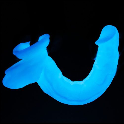 Lumino sötétben világító letapasztható dildó - 27 cm