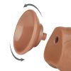 Lovetoy barna kétrétegű dildó csúszó bőrrel - 19 cm