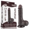 Lovetoy barna dildó csúsztatható bőrrel  - 20 cm