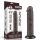 Lovetoy tapadókorongos élethű fekete dildó - 20 cm