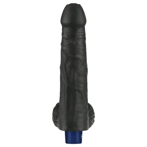 Lovetoy Real Softee tölthető fekete vibrátor - 22 cm