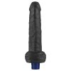 Lovetoy Real Softee tölthető fekete vibrátor - 22 cm