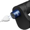 Lovetoy Real Softee tölthető fekete vibrátor - 22 cm