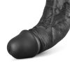 Lovetoy Real Softee élethű fekete herés vibrátor - 25 cm