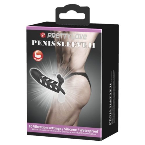 Szilikon péniszköpeny vibrációs csiklóizgatóval – Pretty Love