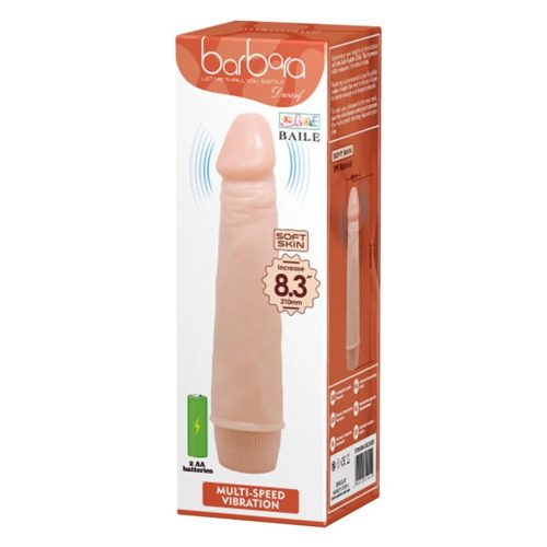 Barbara realisztikus vibrátor - 21cm