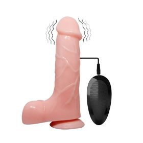   Barbara élethű vibrációs pénisz távirányítóval - 21 cm
