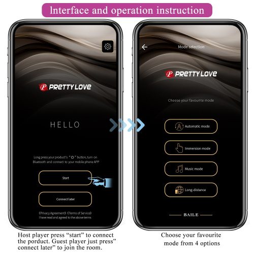 Pretty Love Nymph APP-os  vibrációs tojás