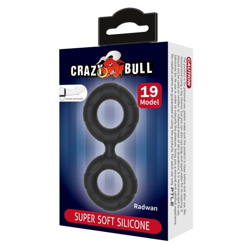 Crazy Bull Radwan dupla szilikon péniszgyűrű