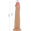 Pretty Love Sharife letapasztható dildó húzogatható bőrrel - 25 cm