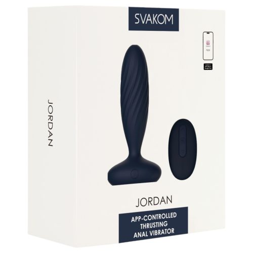 Svakom Jordan - okos kék anál vibrátor ( fel-le mozgó) 