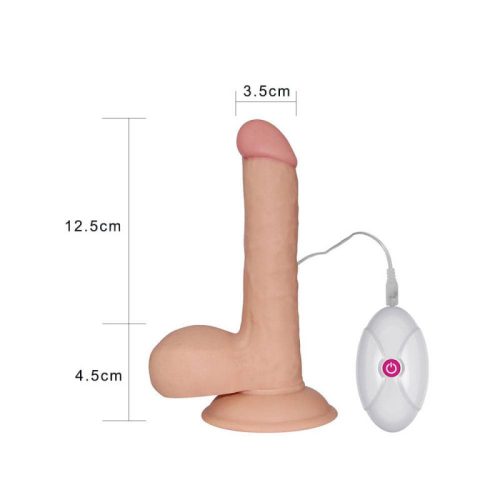 Lovetoy ultra soft vibrációs pénisz - 17 cm