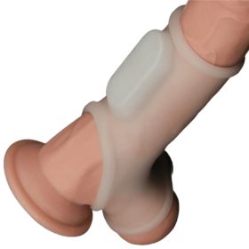   Lovetoy vibrációs bordázott péniszmandzsetta herefogóval