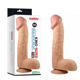 XXL méretű Lovetoy letapasztható dildó 
