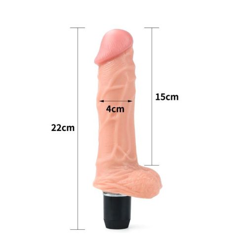 Lovetoy Flexi élethű herés vibrátor - 21 cm