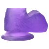 Lovetoy Jelly Studs - lila tapadókorongos dildó - 15cm