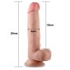 Lovetoy ultra soft letapasztható dildó - nagy