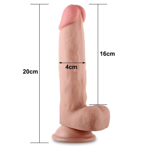 Lovetoy ultra soft letapasztható dildó - nagy
