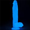 Lumino sötétben világító letapasztható dildó - 26 cm
