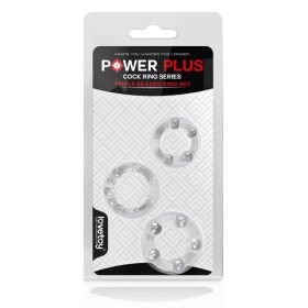 Power plus áttetsző péniszgyűrű szett