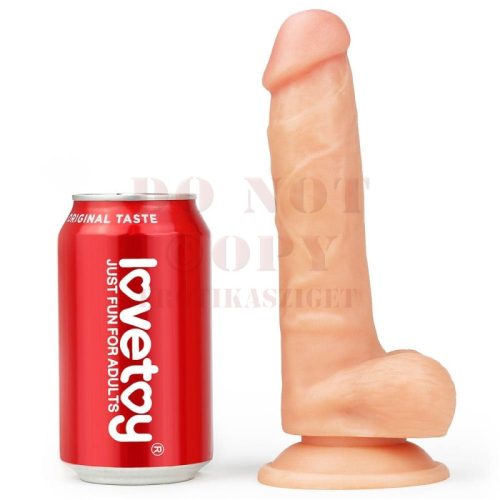 Lovetoy felcsatolható tépőzáras hám dildóval