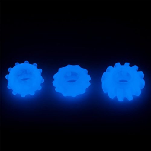Lumino sötétben világító hármas  gyűrűszett