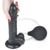 Lovetoy letapasztható spriccelő pumpás dildó - fekete