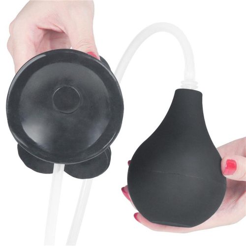 Lovetoy letapasztható spriccelő pumpás dildó - fekete