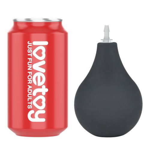 Lovetoy letapasztható spriccelő pumpás dildó - fekete