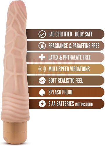 Mr.Skin vibrációs élethű pénisz - egyenes