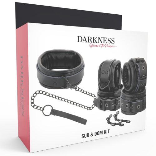 Darkness fekete bőr kötöző szett