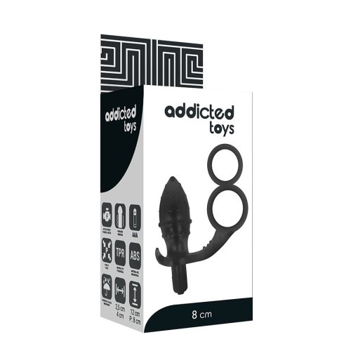 Addicted prosztata vibrátor pénisz és heregyűrűvel