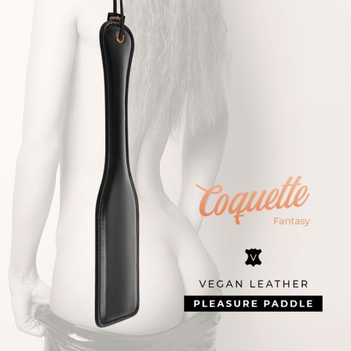Coquette vegán bőr paskoló - fekete