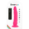 Diversia rózsaszín letapasztható vibrációs pénisz - 21 cm