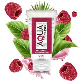 Aqua travel málnás vízbázisú síkosító gél - 50 ml