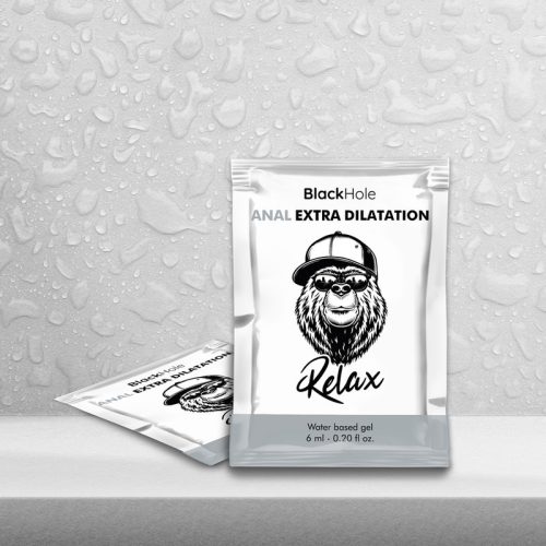 Black Hole vízbázisú anál gél - 6 ml