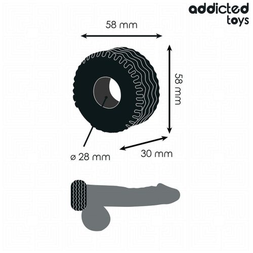 Addicted toys extra vastag péniszgyűrű