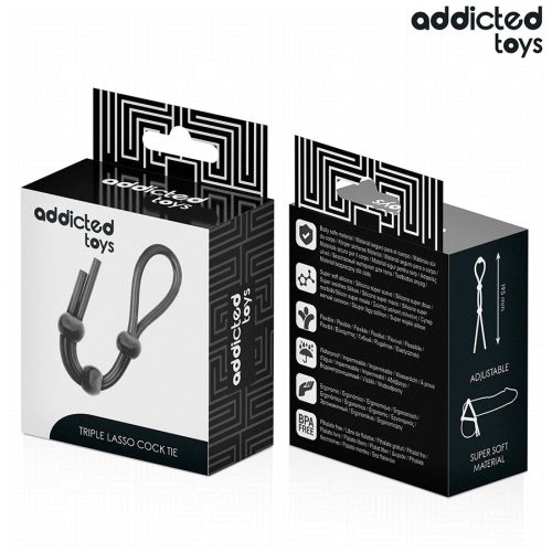 Addicted toys tripla gyűrűs állítható péniszgyűrű