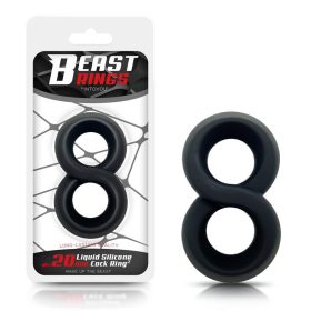 Beast tömör szilikon dupla péniszgyűrű - 2 cm