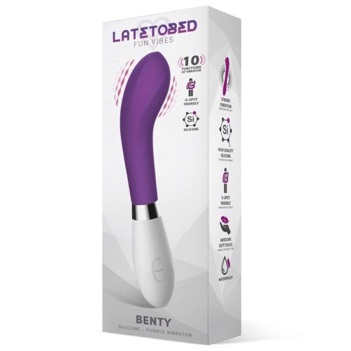 Latetobed Benty szilikon G-pont vibrátor- lila