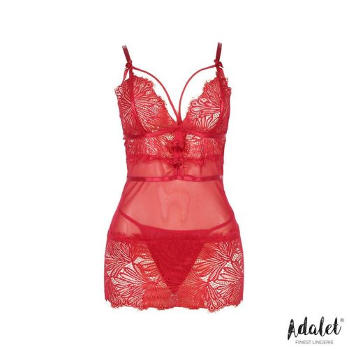 Adalet Zoe piros babydoll tangával - L/XL