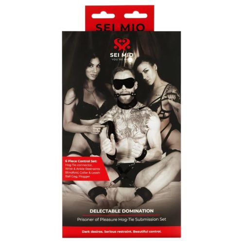 Sei Mio - fekete bondage szett 