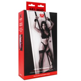 Sei Mio ajtóra rögzíthető fekete bondage kereszt