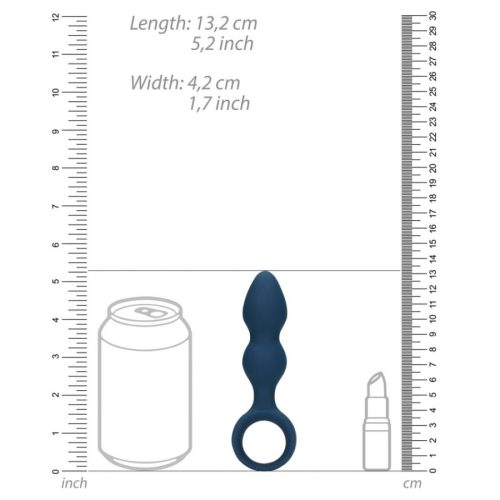 Loveline szilikon golyós anál füzér - 13 cm