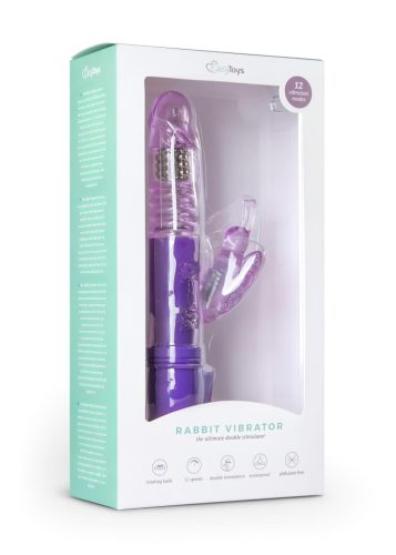 Easytoys Butterfly - lila forgó-lökő vibrátor 