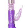 Easytoys Butterfly - lila forgó-lökő vibrátor 