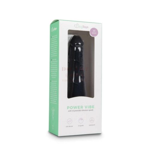 Easytoys szilikon fekete vibrátor