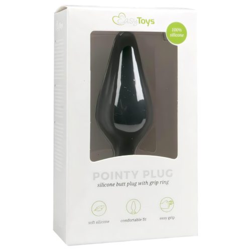 Easytoys Pointy Plug S - fekete anál plug - kicsi