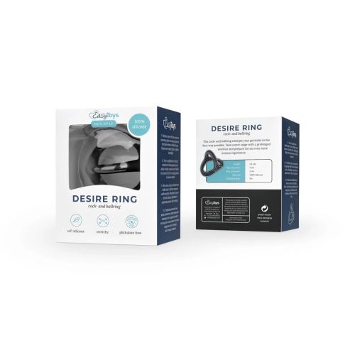 Easytoys Desire Ring - szilikon pénisz és heregyűrű