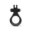Easytoys Share Ring - vibrációs fekete pénisz- és heregyűrű